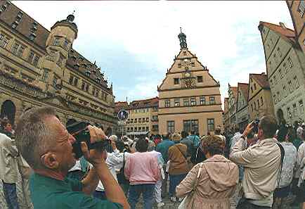 Marktplatz Rothenburg, Rathaus und Meistertrunk